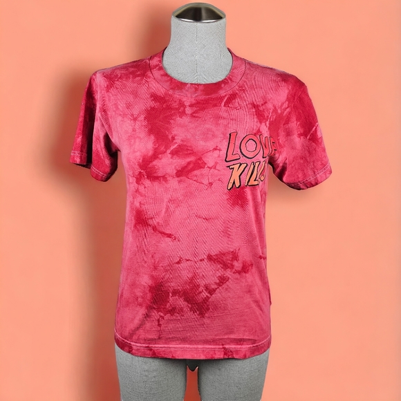 assholes live forever Tops - Assholes Live Forever Love Kills tshirt - Jason Friday the 13th - Red tie dye